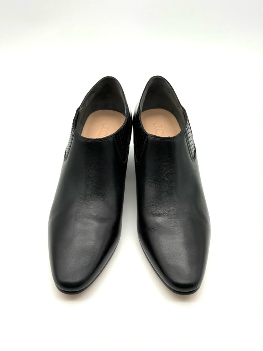J.Crew Piper Low Ankle Boot Black Leather 6